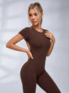 Backless Scrunch Bum Flare Jumpsuit