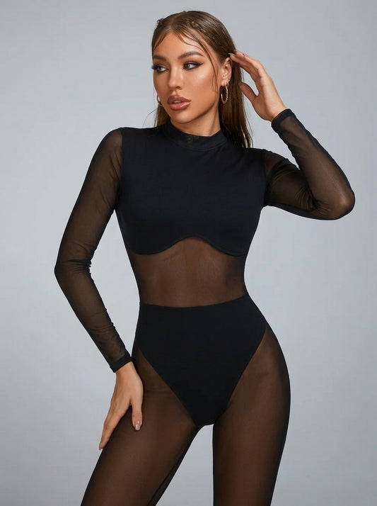 Sexy Mesh Jumpsuit