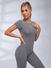 Backless Scrunch Bum Flare Jumpsuit