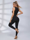 Trendy Zipper Peach Booty Jumpsuit