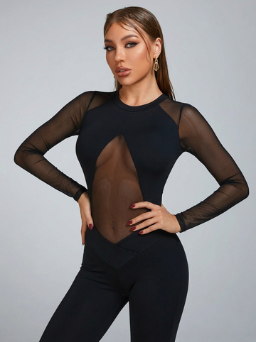 Sexy Mesh Jumpsuit