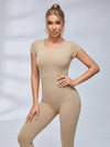 Sexy Backless U Collar Jumpsuit