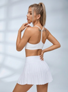 2 In 1 Pleated Skirt Short Suit