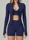 Deep V Collar Backless Sports Bras