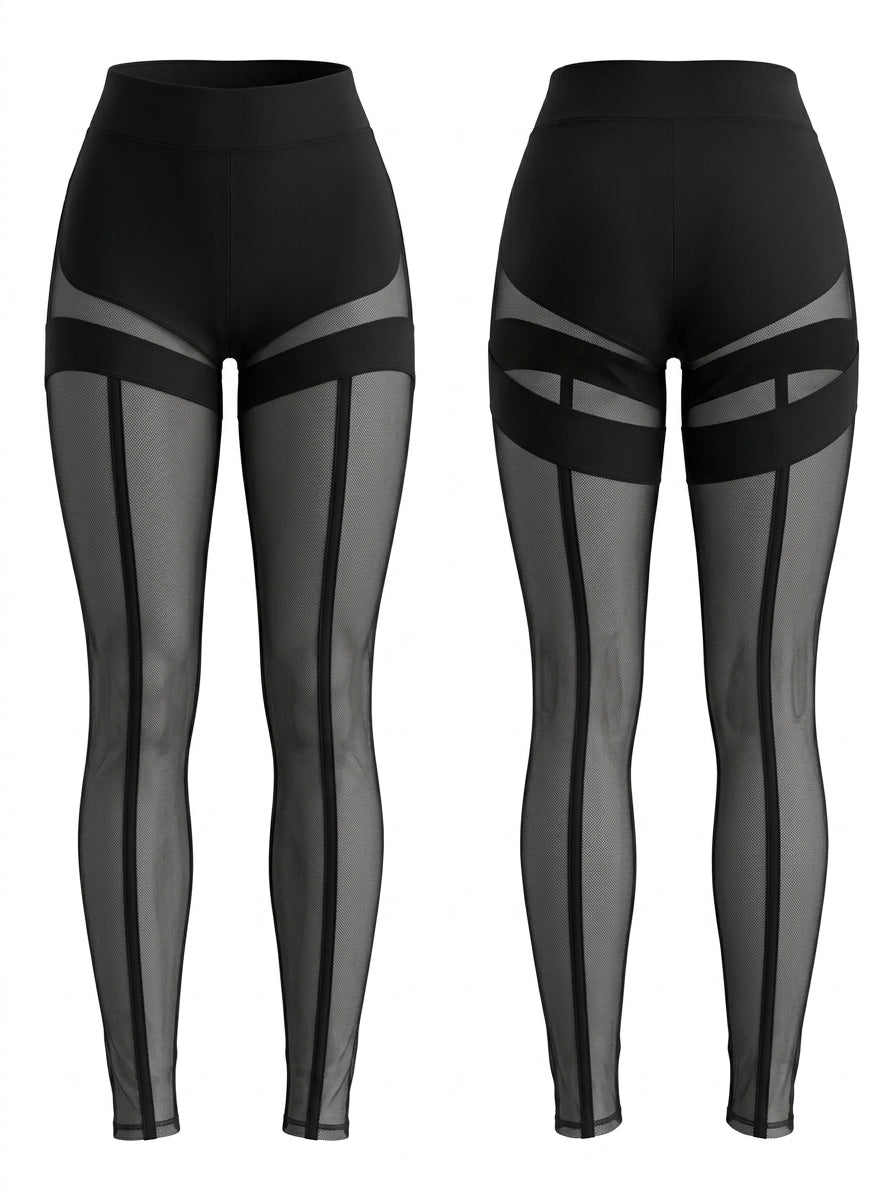 Super sexy, einzigartige Netz-Leggings mit Po-Push-up