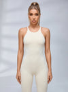 Cross Back Adjustable Strap Jumpsuit