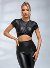 PU High-rise Leggings