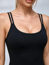 Crisscross Back Active Dress with Built-in Shorts