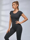 Sexy Backless U Collar Jumpsuit