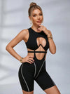 Sexy Hollow Out Short Romper