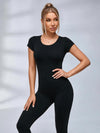 Sexy Backless U Collar Jumpsuit