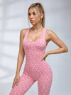 Leoparden-Overall mit Rückenausschnitt