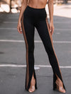 Super Sexy Unique Sheer Mesh Split Leggings