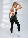 Sexy Contrast Color Unique Cutout Booty Jumpsuit