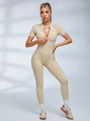 Sexy Backless Zipper Scrunch Bum Jumpsuit