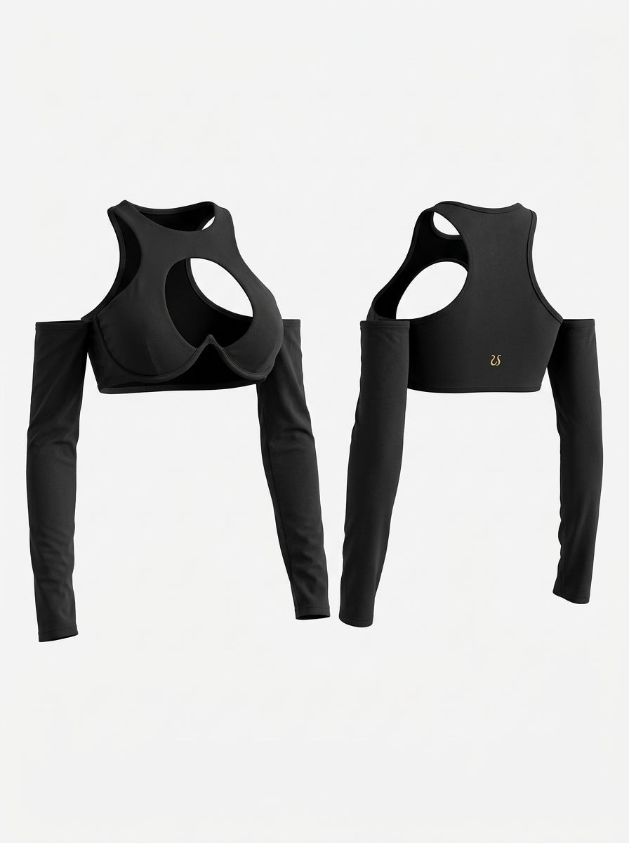 Super Hollow Out Breathable Yoga Long Sleeves