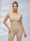 Sexy Backless U Collar Jumpsuit