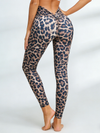🖤ZASUWA Female Leopard Scrunch Bum Body Fit Leggings