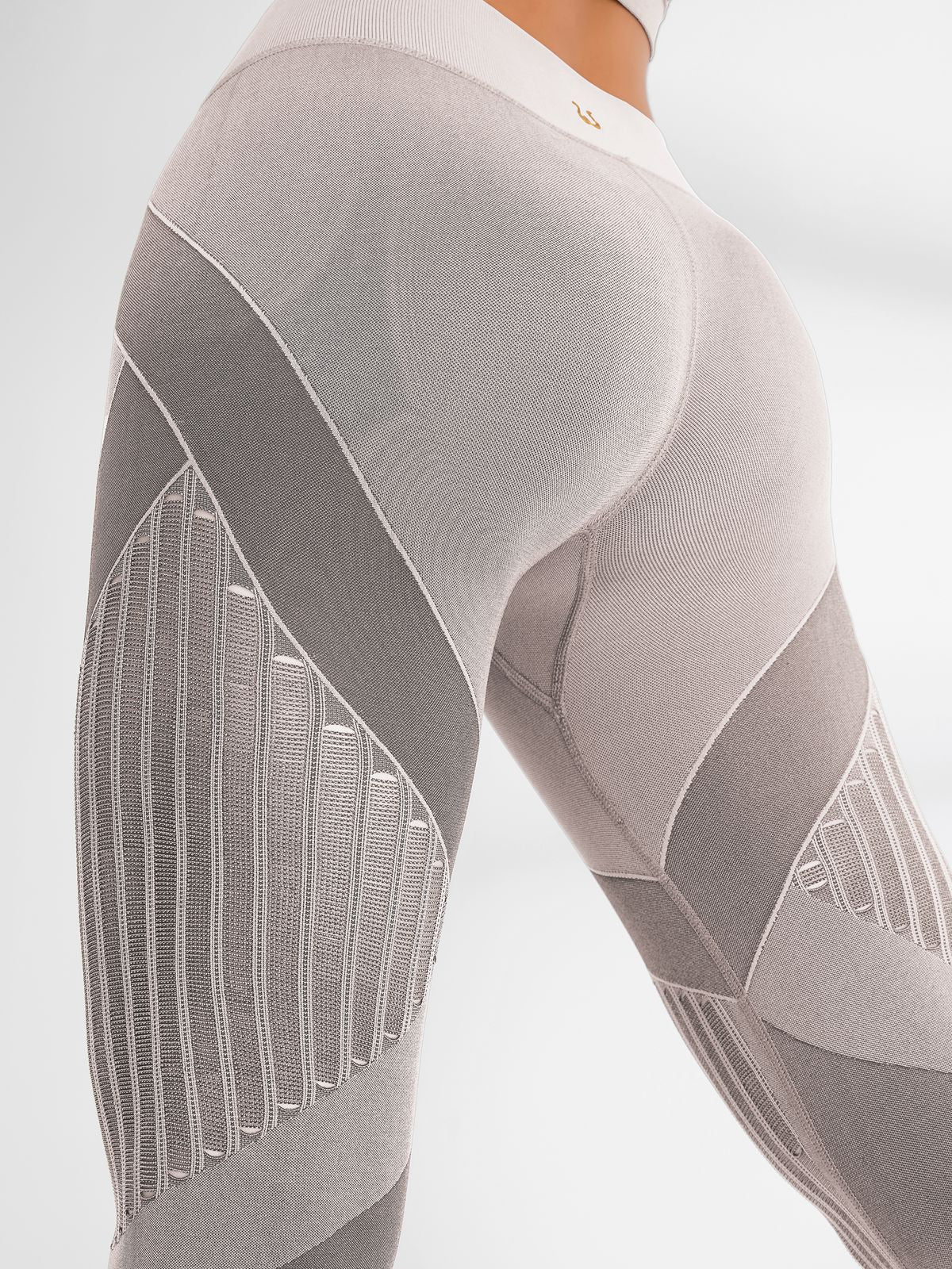 Fishnet Knitted Seamless High-waist Tracksuit
