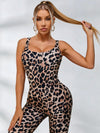 🖤ZASUWA Female Leopard Print U Collar Jumpsuit