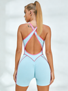 Cross Back Fit Romper
