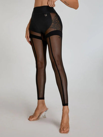 Super Sexy Unique Mesh Hip-lift Leggings