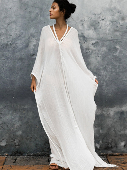 Sexy Backless Without Bikini Set Cover-up Dress