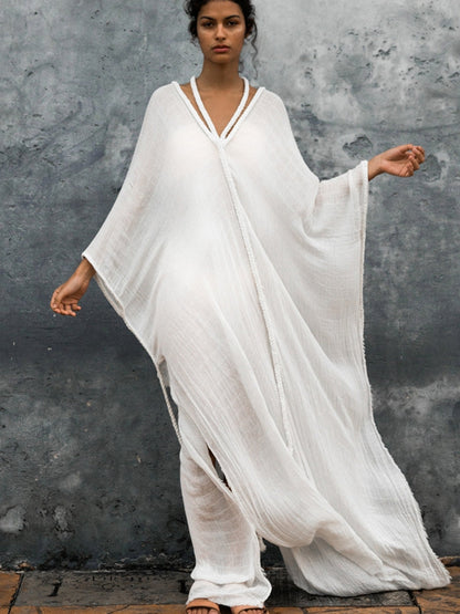 Sexy Backless Without Bikini Set Cover-up Dress