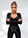 🖤ZASUWA Female Tummy Control Zipper Hip-lift Jumpsuit