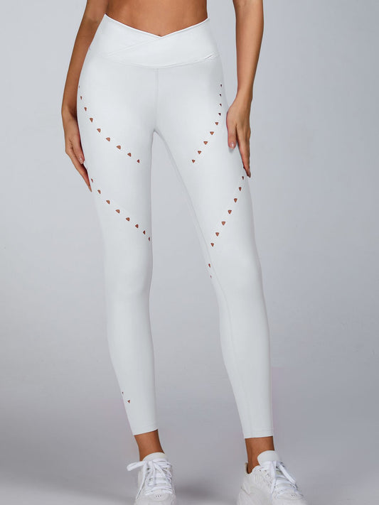 ZASUWA Damen-Leggings mit V-Ausschnitt