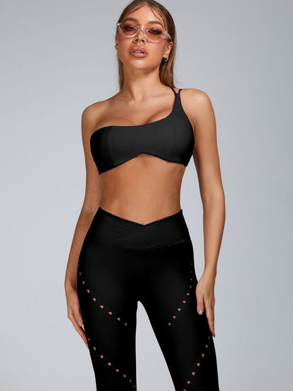Cutout V Shape Waist Spandex Gym Booty Shorts