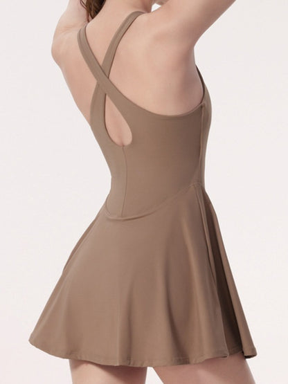 Cross Back 2 In 1 Anti-glare Quick-dry Dress