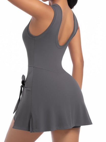 Solid Color 2 in 1 Design Quick-dry Dress