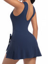 Solid Color 2 in 1 Design Quick-dry Dress