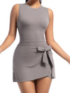 Solid Color 2 in 1 Design Quick-dry Dress