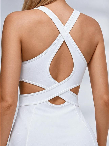 Tenniskleid mit gekreuztem Rückenausschnitt