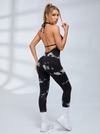 Hot Tie-dye Backless Halter Scrunch Bum Jumpsuit