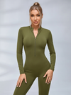 Zipper Hip-lift Jumpsuit
