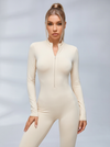 Zipper Hip-lift Jumpsuit