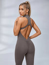 Zipper Cutout Scrunch Bum Jumpsuit