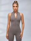 Zipper Cutout Scrunch Bum Jumpsuit