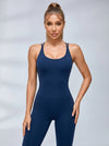 Cross Back Scrunch Bum Quick-dry Jumpsuit