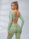 Sexy Cutout Pocket Booty Cargo Jumpsuit