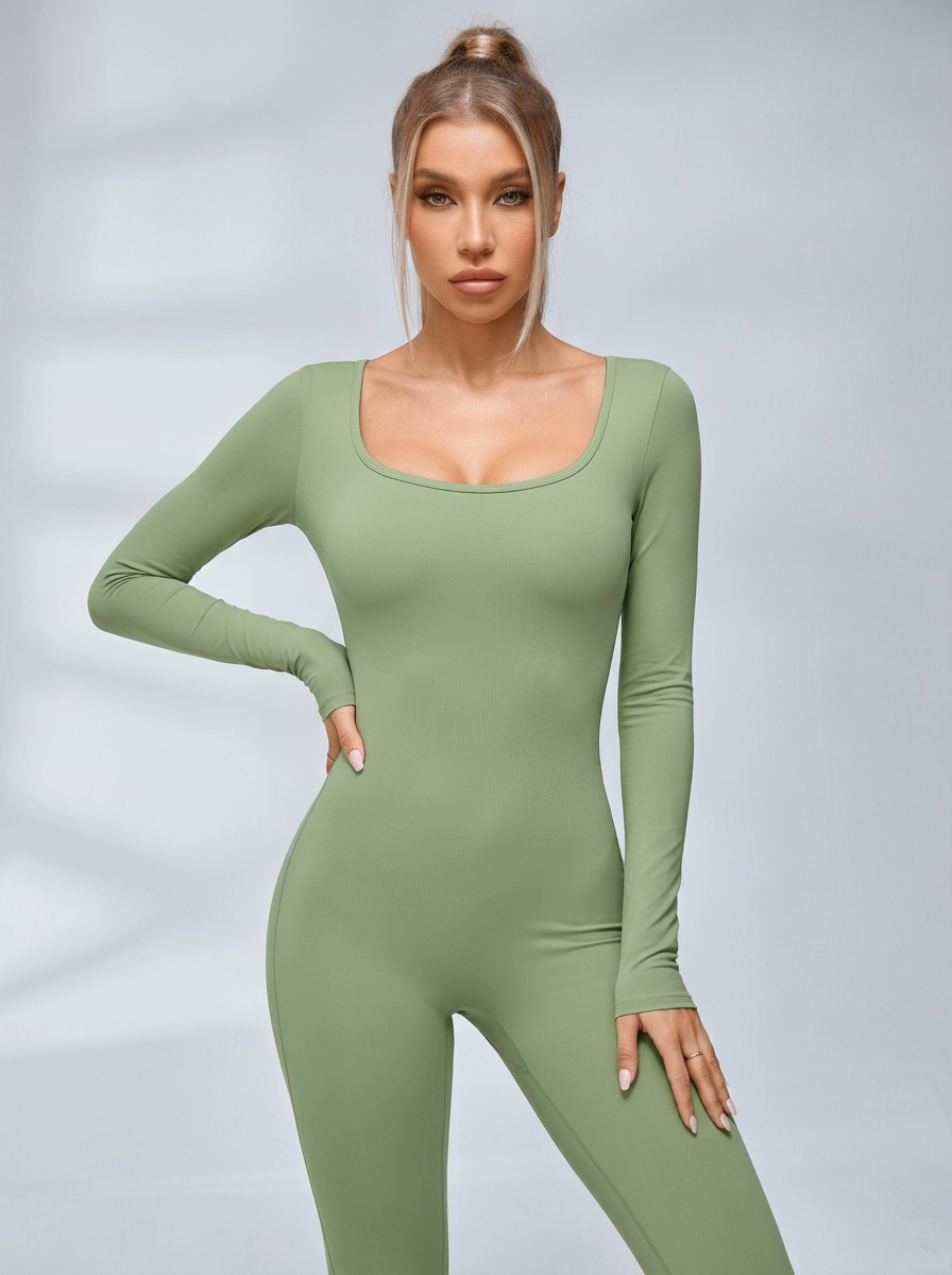ZASUWA Damen Sexy Cutout Pocket Booty Cargo Jumpsuit