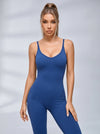 Ribbed Backless Scrunch Bum Jumpsuit