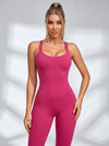 Jumpsuit mit überkreuztem Rückenausschnitt und Scrunch-Po