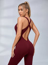 Jumpsuit mit überkreuztem Rückenausschnitt und Scrunch-Po
