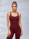 Jumpsuit mit überkreuztem Rückenausschnitt und Scrunch-Po