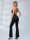 Cross Back Flare Jumpsuit