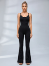 Cross Back Flare Jumpsuit